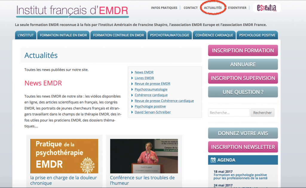 Comment trouver un article sur le site ifemdr ?