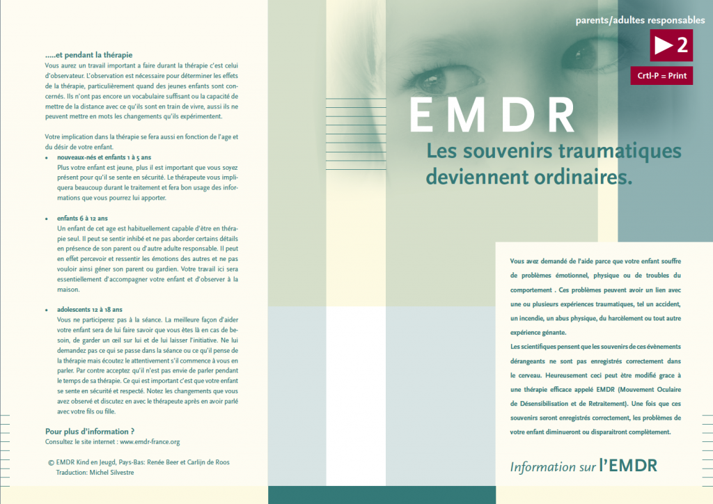 Emdr Brochure.pdf Brochure EMDR pour les parents et adultes responsables - IFEMDR